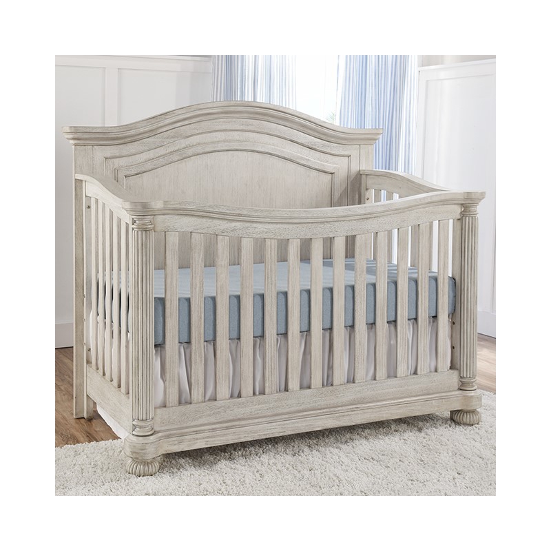 Heritage Baby Products Charleston 4-in-1 Convertible Wood Crib in White