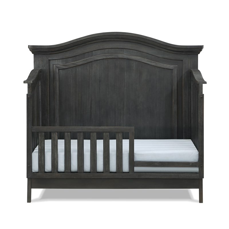 Heritage Baby Products Charleston Wood Toddler Guard Rail in Weathered Brown