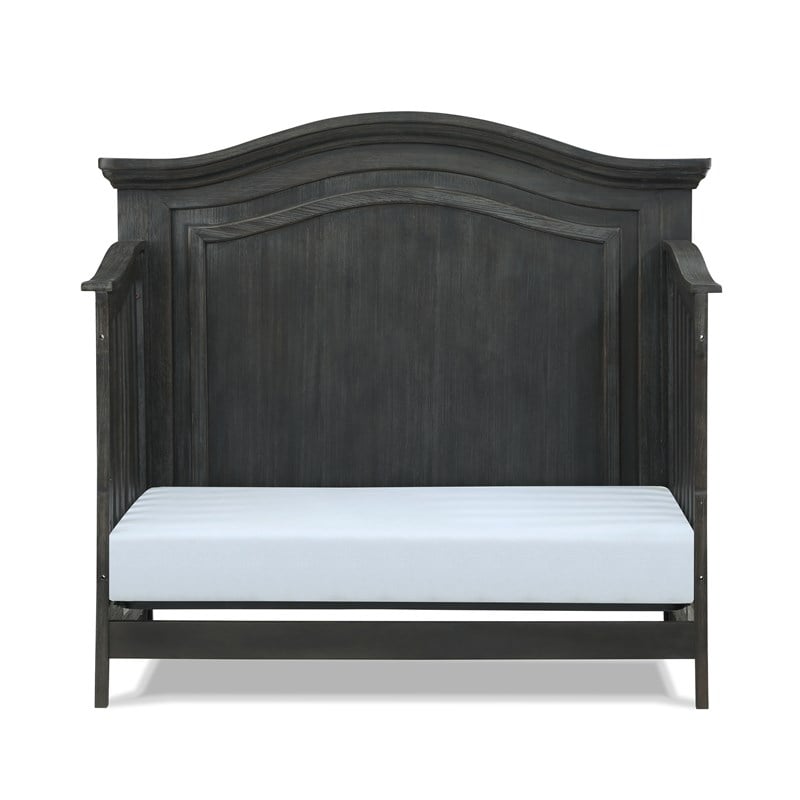 Heritage Baby Products Charleston Wood Toddler Guard Rail in Weathered Brown