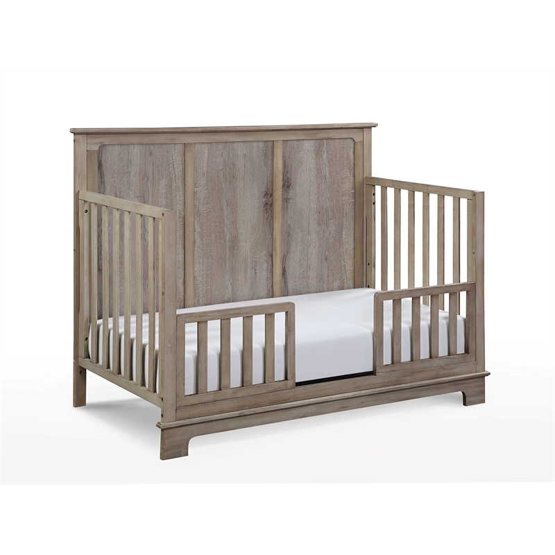 Suite Bebe Grayson Traditional Wood 4-in-1 Convertible Crib in Natural