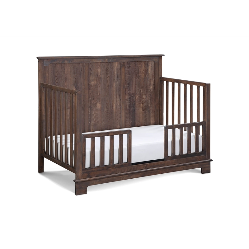 Suite Bebe Grayson Traditional Wood 4-in-1 Convertible Crib in Brown