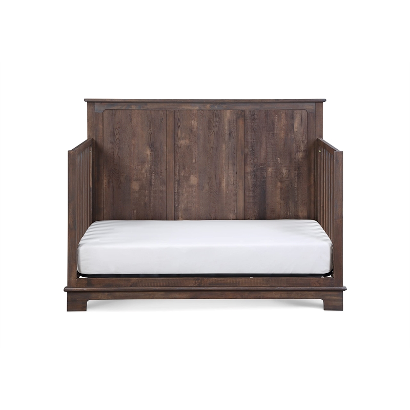 Suite Bebe Grayson Traditional Wood 4-in-1 Convertible Crib in Brown