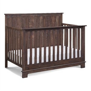 suite bebe grayson traditional wood 4-in-1 convertible crib in brown