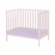Suite Bebe Palmer Contemporary Wood Mini Crib with Mattress Pad in Pink