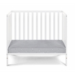 Suite Bebe Palmer Contemporary Wood Mini Crib with Mattress Pad in White