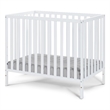 Suite Bebe Palmer Contemporary Wood Mini Crib with Mattress Pad in White