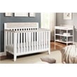 Suite Bebe Hayes Wood 4-in-1 Convertible Crib in White/Natural