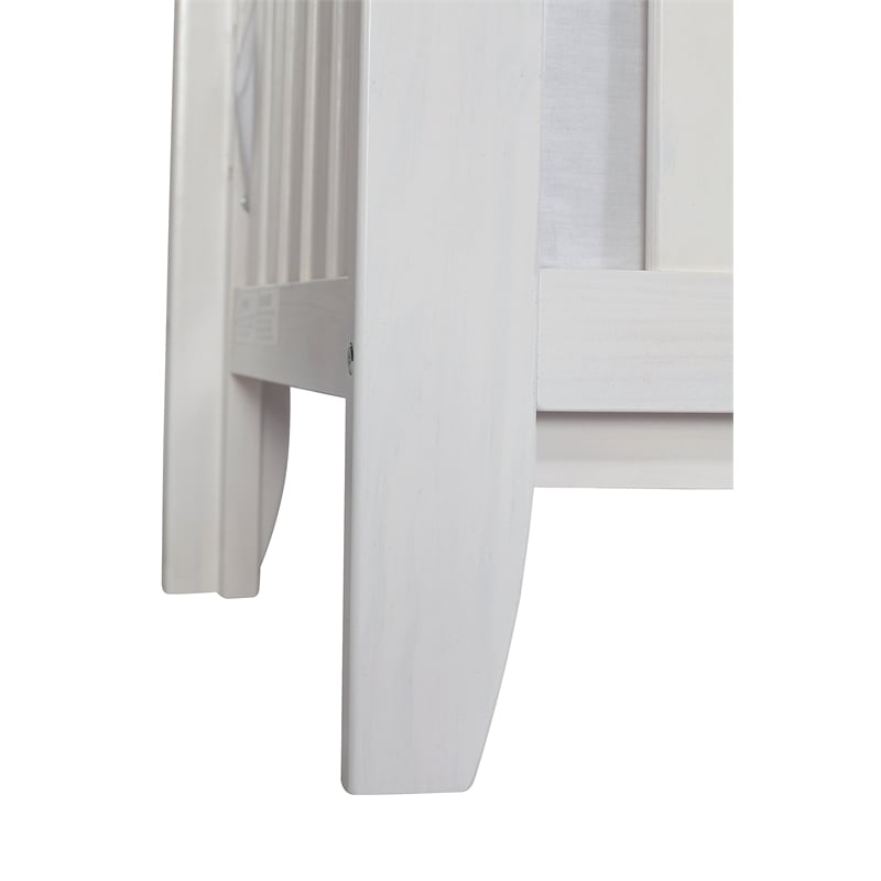 Suite Bebe Hayes Wood 4-in-1 Convertible Crib in White/Natural