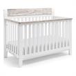 Suite Bebe Hayes Wood 4-in-1 Convertible Crib in White/Natural