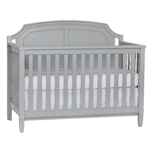 suite bebe alice traditional wood 4-in-1 convertible crib in gray