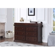 Suite Bebe Hardwood Universal 6 Drawer Fully Assembled Double Dresser Espresso