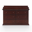 Suite Bebe Hardwood Universal 6 Drawer Fully Assembled Double Dresser Espresso