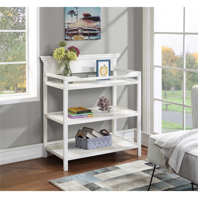 Suite Bebe Universal Traditional Wood Changing Table in White