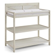 Suite Bebe Barnside Farmhouse Wood Changing Table in Washed Gray