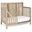 Suite Bebe Barnside Farmhouse Wood Toddler Guard Rail in Vintage Chestnut