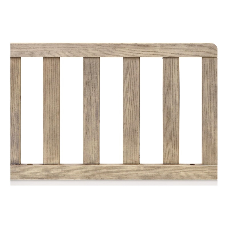 Suite Bebe Barnside Farmhouse Wood Toddler Guard Rail in Vintage Chestnut