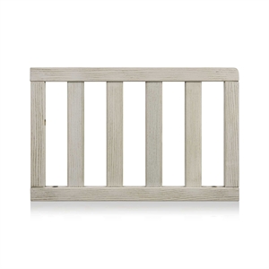 Suite Bebe Barnside Farmhouse Wood Toddler Guard Rail in Washed Gray