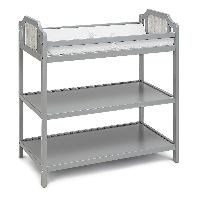 Suite Bebe Brees Contemporary Wood Changing Table in Gray/Graystone