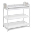 Suite Bebe Brees Contemporary Wood Changing Table in White/Graystone