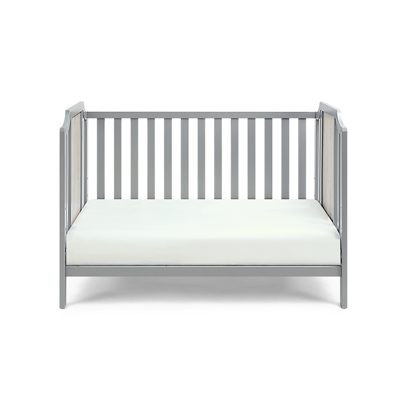 Suite Bebe Brees Contemporary Wood Toddler Guard Rail in Gray Finish