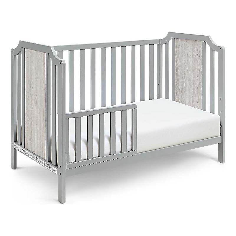 Suite Bebe Brees Contemporary Wood Toddler Guard Rail in Gray Finish