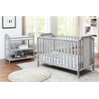 Suite Bebe Brees Contemporary Wood Island Crib in Gray/Graystone