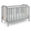 Suite Bebe Brees Contemporary Wood Island Crib in Gray/Graystone