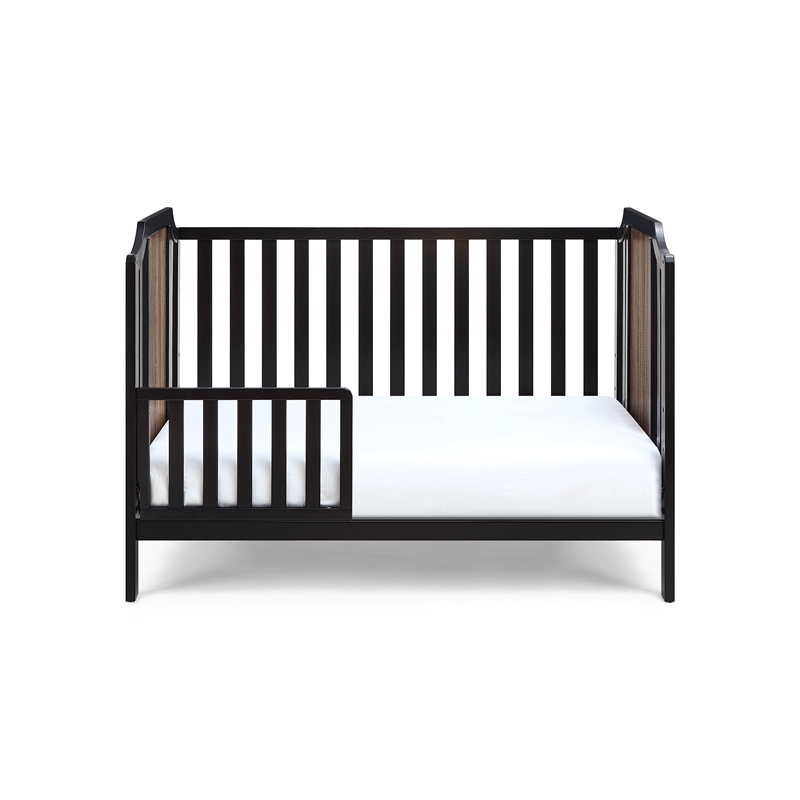 Suite Bebe Brees Contemporary Wood Toddler Guard Rail in Black Finish