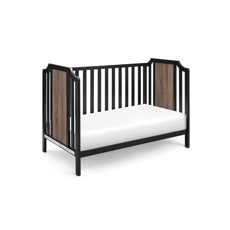 Suite Bebe Brees Contemporary Wood Toddler Guard Rail in Black Finish