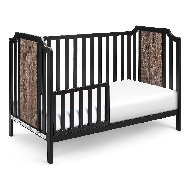 Suite Bebe Brees Contemporary Wood Toddler Guard Rail in Black Finish