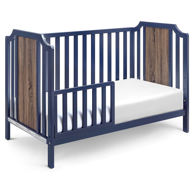 Suite Bebe Brees Contemporary Wood Toddler Guard Rail in Midnight Blue