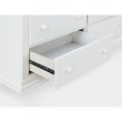 Suite Bebe Celeste 6-Drawer Modern Wood Double Dresser in White Finish