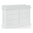 Suite Bebe Celeste 6-Drawer Modern Wood Double Dresser in White Finish