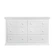 Suite Bebe Celeste 6-Drawer Modern Wood Double Dresser in White Finish