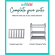 Suite Bebe Celeste Modern Wood Acrylic Island Crib in Light Gray Finish