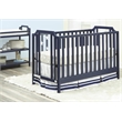 Suite Bebe Celeste Modern Wood Acrylic Island Crib in Navy Blue Finish