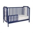 Suite Bebe Celeste Modern Wood Acrylic Island Crib in Navy Blue Finish