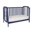 Suite Bebe Celeste Modern Wood Acrylic Island Crib in Navy Blue Finish