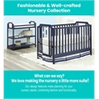 Suite Bebe Celeste Modern Wood Acrylic Island Crib in Navy Blue Finish