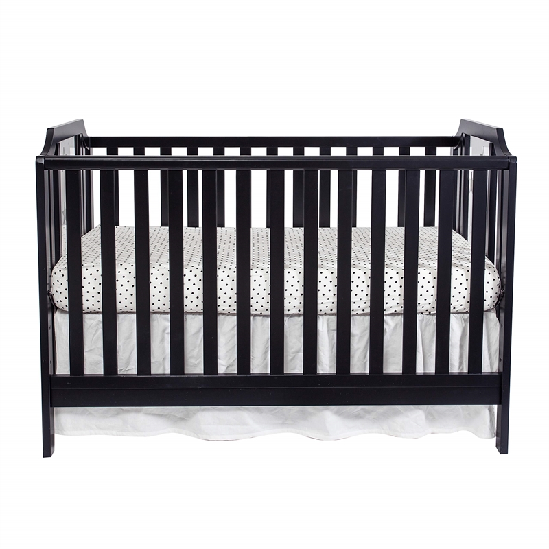 Suite Bebe Celeste Modern Wood Acrylic Island Crib in White Finish