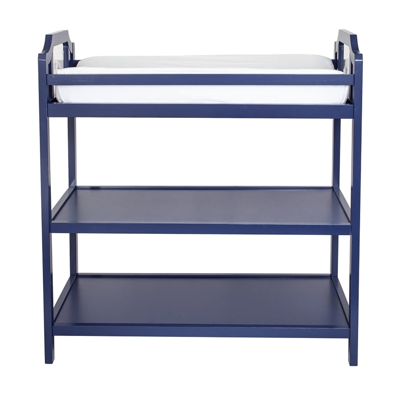 Suite Bebe Celeste Modern Wood Changing Table in Navy Blue Finish