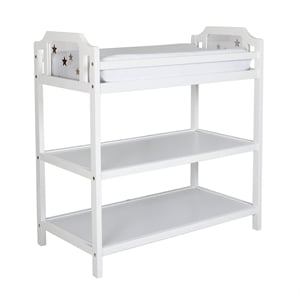 Suite Bebe Celeste Modern Wood Changing Table in White Finish