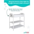 Suite Bebe Celeste Modern Wood Changing Table in White Finish