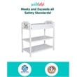 Suite Bebe Celeste Modern Wood Changing Table in White Finish