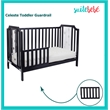 Suite Bebe Celeste Modern Wood Toddler Guard Rail in Black Finish