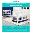 Suite Bebe Celeste Modern Wood Toddler Guard Rail in White Finish