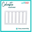 Suite Bebe Celeste Modern Wood Toddler Guard Rail in White Finish