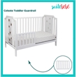 Suite Bebe Celeste Modern Wood Toddler Guard Rail in White Finish