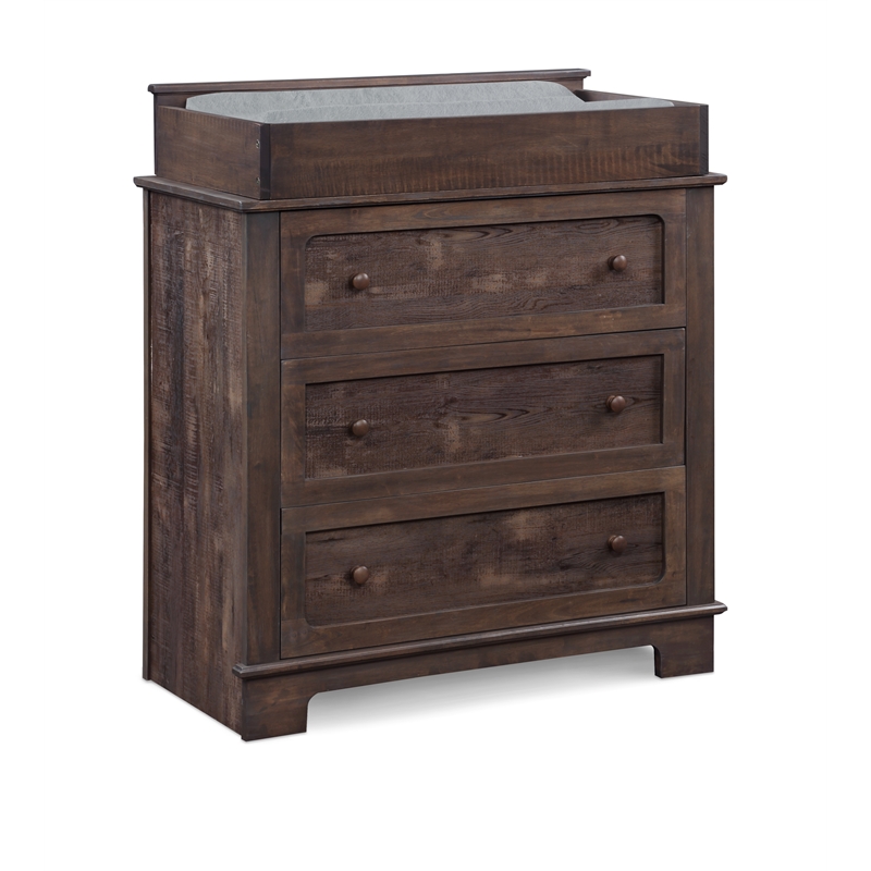 Suite Bebe Grayson Traditional Wood Changing Station in Brown