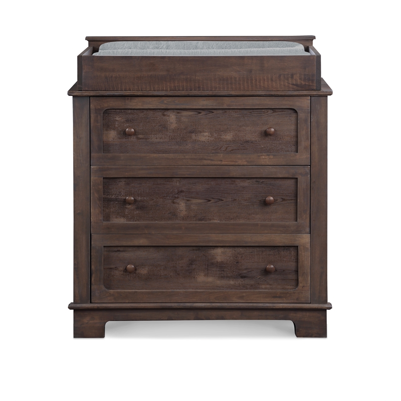 Suite Bebe Grayson Traditional Wood Changing Station in Brown
